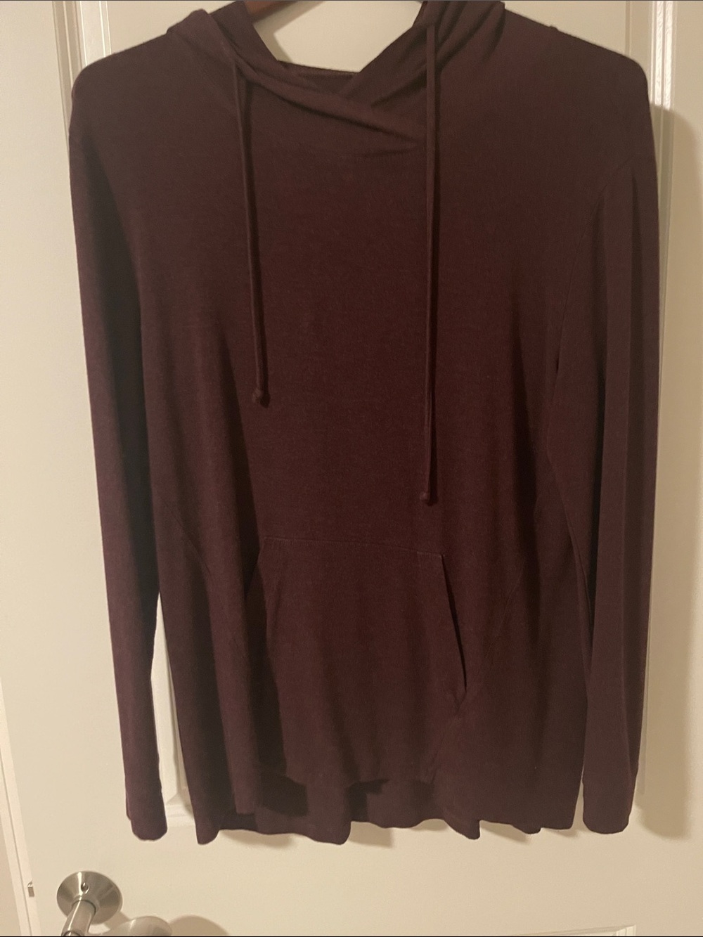 CAbi Maroon Women's Lightweight Hooded Pullover